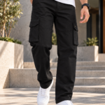 6 Pocket Black Cargo