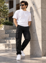 6 Pocket Black Cargo - Image 3