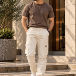 6 Pocket Cream Cargo