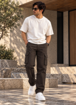6 Pocket Dark Brown Cargo - Image 3