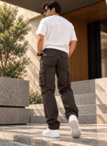 6 Pocket Dark Brown Cargo - Image 4