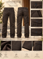 6 Pocket Dark Brown Cargo - Image 2