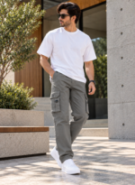 6 Pocket Dark Gray Cargo - Image 2
