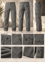 6 Pocket Dark Gray Cargo - Image 4