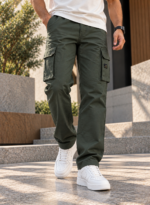 6 Pocket Dark Green Cargo