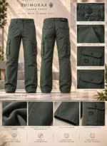 6 Pocket Dark Green Cargo - Image 4