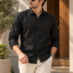 Black Linen Shirt