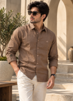 Brown Linen Shirt