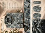 Botanical Print Gray Shirt - Image 4