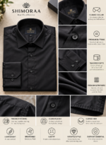 Black Satin Shirt - Image 4