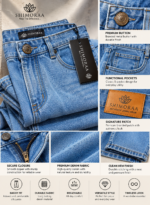 Light Blue Baggy Fit Jeans - Image 4